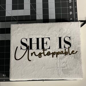 Bebe Black and White Canvas Art